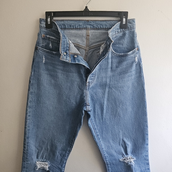 24 LEVI'S 501 DISTRESSED JEANS WOMENS SIZE 28 - Picture 5 of 13